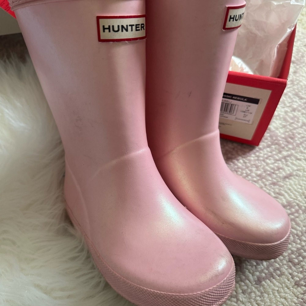 Hunter Kids Light Pink Rain Boots
